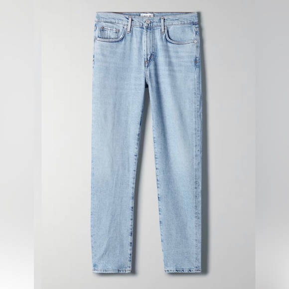 Agolde Toni Mid Rise new Straight in Daylight Jeans Sz 25 - Picture 4 of 13